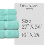 Home Weavers Elegance Essentials 550GSM 100% Cotton Zero Twist Super Absorbent Bath Towel Set - 2 of 4