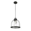 Z-Lite Burren 1 - Light Pendant in  Matte Black/Chrome - 4 of 4