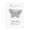 Anna-Kaci Clear Silver Butterfly Crystal Rhinestone Brooch Pin with Family or Friend Gift Message Card & Envelope Jewelry Gifts - 2 of 4