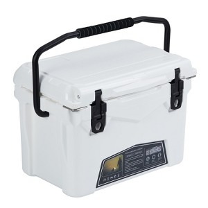 20 Quart Portable Ice Cooler, Insulated Ice Chest Box with Cup Holder, Fish Ruler, Bottle Opener, Portable Leakproof Hard Cooler for Camping, Picnic - 1 of 4