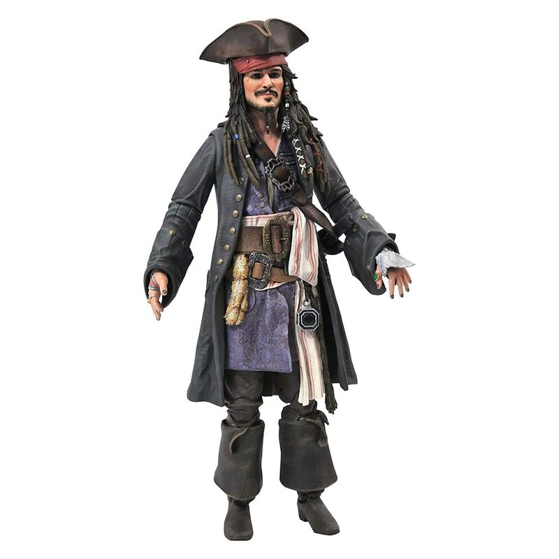 Diamond Select Pirates of the Caribbean Jack Sparrow 7 Inch Action Figure, 1 of 4