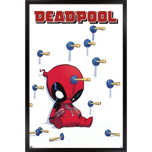 Trends International Marvel Comics Deadpool - Darts Framed Wall Poster Prints - 1 of 4