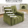 TiramisuBest Oversized Accent Chair,Upholstered Living Room Chairs,Wide Comfy Reading Chair, Single Couch Armchairs for Living/Bedroom,Green - 4 of 4