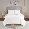 Okak Queen/King 3-Piece Cotton Tufted Floral Bed Duvet Cover Set Mini Set,Comfortable Coverlet Bedding Sets,Machine Washable - 3 of 4