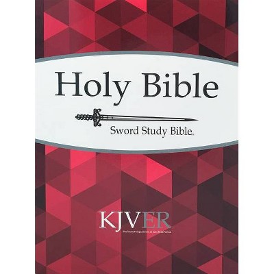 Sword Study Bible-OE-Large Print Kjver - by  Whitaker House (Paperback)