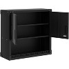 Garage Storage Wall Cabinet with Lock, Heavy-Duty Steel Wall-Mounted Cabinet with Adjustable Shelves, Floating Tool Organizer - 2 of 4