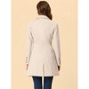 INSPIRE CHIC Women's Single Breasted Notched Lapel Long Winter Coats - 4 of 4