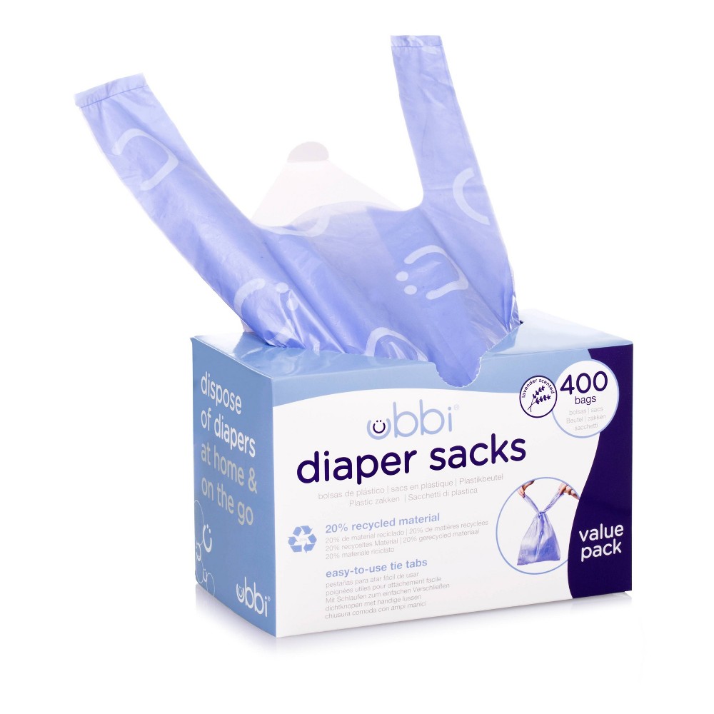 Ubbi Diaper Sacks 400ct Diaper Pail Liners and Disposal Bags - Blue