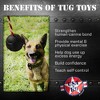 USA-K9 Magnum Black Stars and Stripes Ultra-Durable Rubber Chew Toy, Reward Toy, Tug Toy, and Retrieving Toy - Black - 3 of 4
