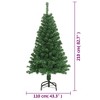 vidaXL Christmas Tree Artificial Xmas Tree with Stand and Thick Branches PVC - 4 of 4