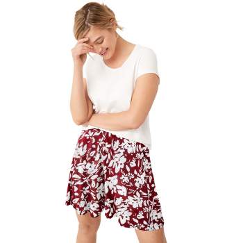 ellos Women's Plus Size Flowy Shorts