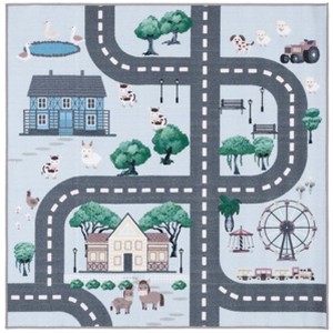 Kids Playhouse KPH235 Power Loomed Machine Washable Slip Resistant Rugs - Safavieh Kids - 1 of 4