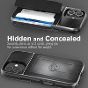 Vena vCommute For Apple iPhone 17 Case Wallet, Case with Stand Leather Card Holder [Military Grade Drop Protection], Black - 3 of 4