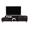 69.3" FSC Certified Engineered Wood TV Stand for TVs up to 70" with 3 Doors, 1 Shelf, and 6 Legs for Living Room - 2 of 4