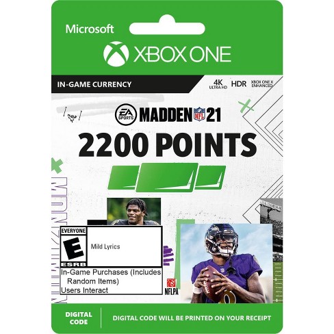 Madden NFL 21: 2200 Madden Points - Xbox One (Digital) : Target