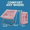 Comfy Chair for Adults, Soft Faux Fur Folding Lounge for Bedroom Living Room Dorm Rooms Flexible Reading Chair for Teens Kids, X-Large Foldable - 2 of 4