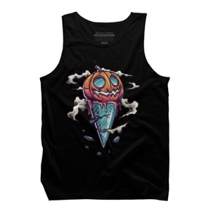 Men's Design By Humans ice cream halloween By onemoredesign Tank Top - 1 of 2