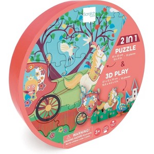 Scratch Europe 3D Play Puzzle – Princess, 32 Pieces, Flat & 3D Assembly, Ages 3+ - 1 of 4