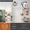 VAXCEL Turin 14.5-in W Bronze Gold Geometric Cage Candle Semi Flush Mount Ceiling Light - 2 of 4