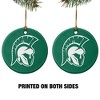 Illinois Wesleyan University Primary Logo Porcelain Holiday Christmas Tree Ornament  2.8" (7.1 cm) - 2 of 4