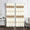 RT Designers Collection Debbie Macrame Construction 3" Rod Pocket Curtain Panel Beige/Gold - 2 of 4
