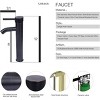 ELECWISH Bathroom Artistic Tempered Glass Vessel Sink with Faucet and Pop-up Drain - 4 of 4