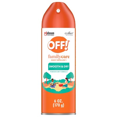 OFF! FamilyCare Mosquito Repellent Bug Spray Smooth & Dry - 6oz