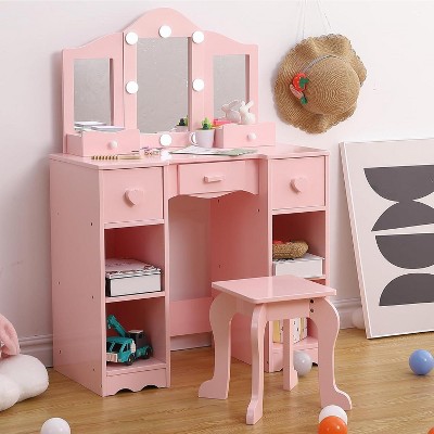 Kids Vanity Set With Mirror