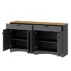 YOOCOZZ TV Stand for TVs Up to 70" with 2 Drawers and Adjustable Shelves - 3 of 4