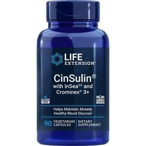 CinSulin With InSea2 And Crominex 3+ by Life Extension  -  90 VegCap - 1 of 2