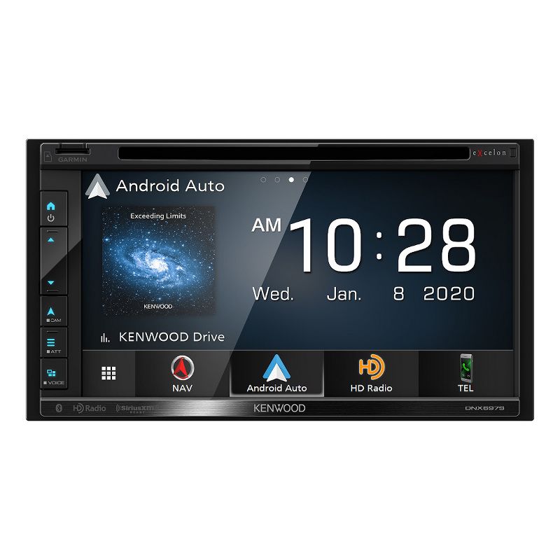 Kenwood DNX697S 6.8" CD/DVD Garmin Navigation Touchscreen Receiver w/ Apple CarPlay and Android Auto, 1 of 14