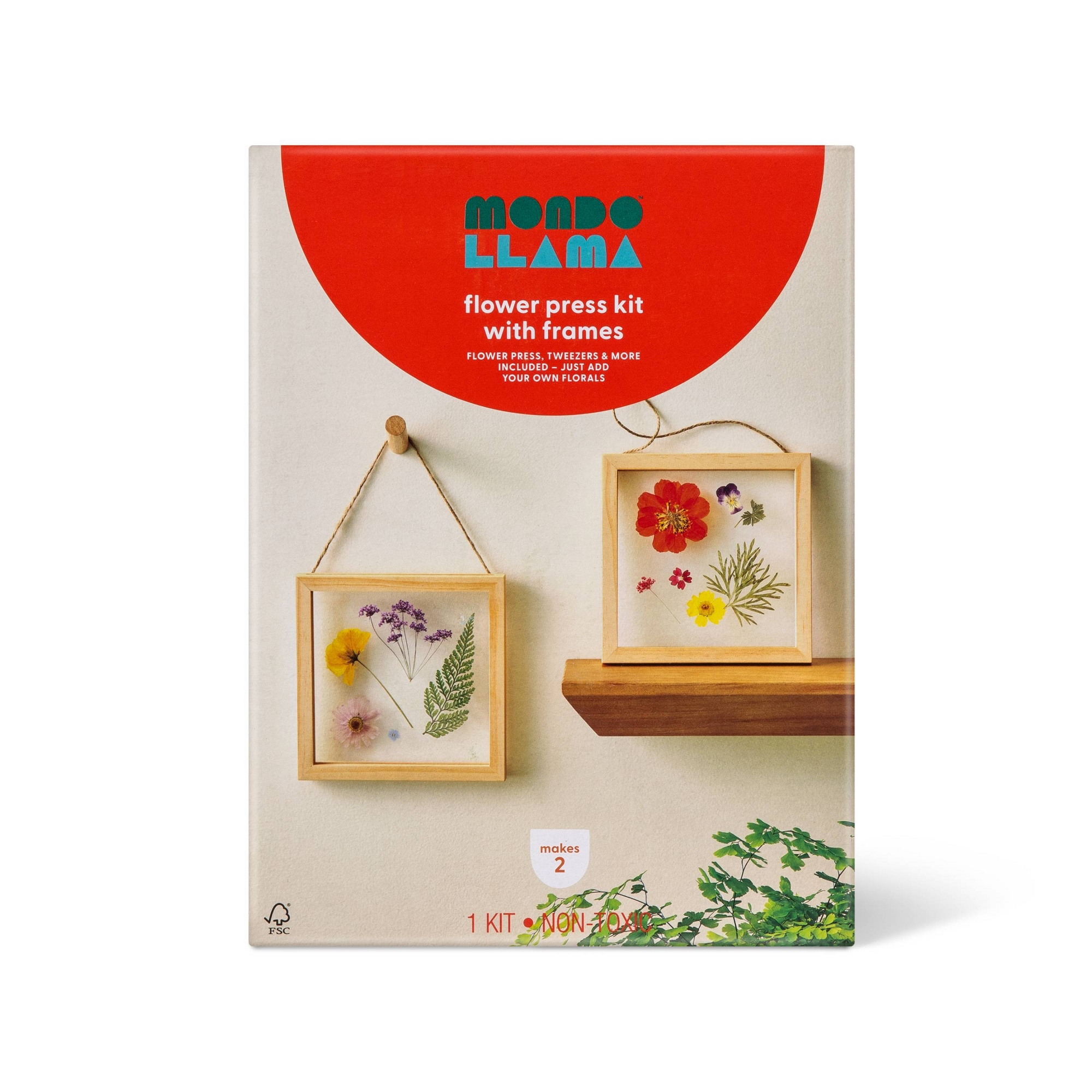Floral Press with Frame Wood Craft Kit - Mondo Llama™