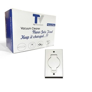 Topvacuumparts Replacement Part For Beam Central Vacuum Cleaner Flush Mount Bisque Inlet # compare to part 15612 - 1 of 3