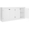 4-Door Sideboard Cabinet with Storage, 62.99 Inch Modern Buffet Cabinet for Living Room, Dining Room & Office - 2 of 4
