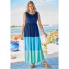 Woman Within Women's Plus Size Colorblock Tiered Dress - 3 of 4