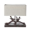 Storied Home Rustic Resin Bird Table Lamp with Rectangle Shade - 3 of 4