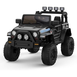 2-Seater 12V Ride-On Truck for Kids, Electric Battery Powered Car with Parental Remote Control, Safety Belt, All-Terrain Jeeps for Boys Girls - 1 of 4