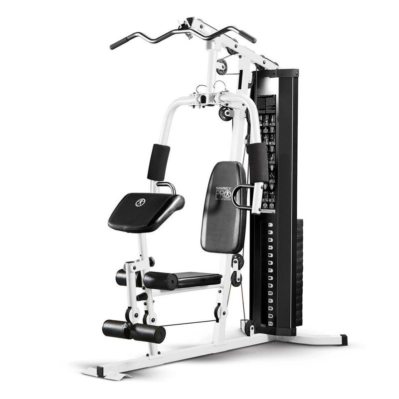 Marcy Dual-Functioning Upper Lower Full Body Stack Steel Home Gym Workout Machine System with Dual Action Arm Press and Leg Developer, 1 of 7