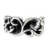 Black Bow Jewelry Sterling Silver Scroll Connector Bead Charm - 2 of 4