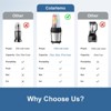 Itopfox 12-Piece Smoothie Blender with 25,000 RPM Motor, 6-Leaf Stainless Steel Blades for Ice Crushing, Smoothies, Frozen Drinks & Nuts - 4 of 4