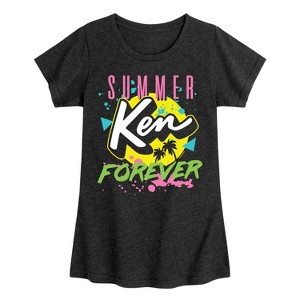 Girls' - Barbie - Ken Fitted Short Sleeve Graphic T-Shirt - 1 of 3