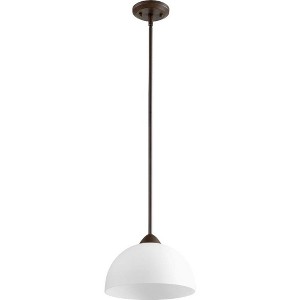 Quorum Lighting Barkley 1-Light Pendant, Oiled Bronze, 11W, 8H - 1 of 1