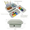 Wrapables Paint Brush Cleaner, Artist Paint Brush Holder with Palette Tray and Handle for Acrylic, Watercolor and Water-Based Paints - 4 of 4