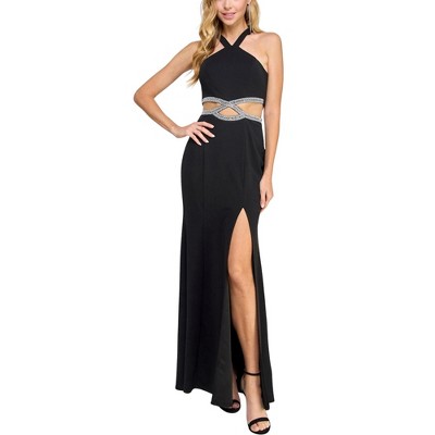 Speechless Womens Embellished Cut Out Sheath Dress, , 5