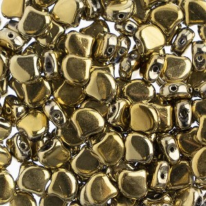 John Bead Matubo 50g Czech Glass 7.5mm Crystal/ Full Amber #00030-26440 Gingko Leaf Beads for DIY Jewelry Necklace Bracelets Making - 1 of 2