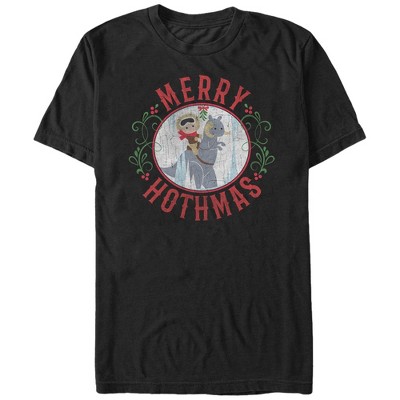 Men's Star Wars Christmas Merry Hothmas T-shirt : Target