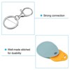 Unique Bargains PU Leather Keychain Holder ID Key Cards Key Fobs with Rings 2 Pcs - 4 of 4