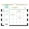 Blue Sky Day Designer Monthly Wall Calendar 11"x8.75" Black Rugby Stripe - 3 of 3