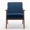 Mid Century Accent Chair, Accent Chairs for Living Room, Retro Single Lounge Reading Armchair,Suitable for reading rooms living rooms - 2 of 4