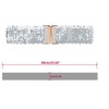 INSPIRE CHIC Women's Shinny Wide Waist Belts Interlock Buckles Sequins Decor Stretchy Belts 2 Pcs 23.62" - 3 of 4